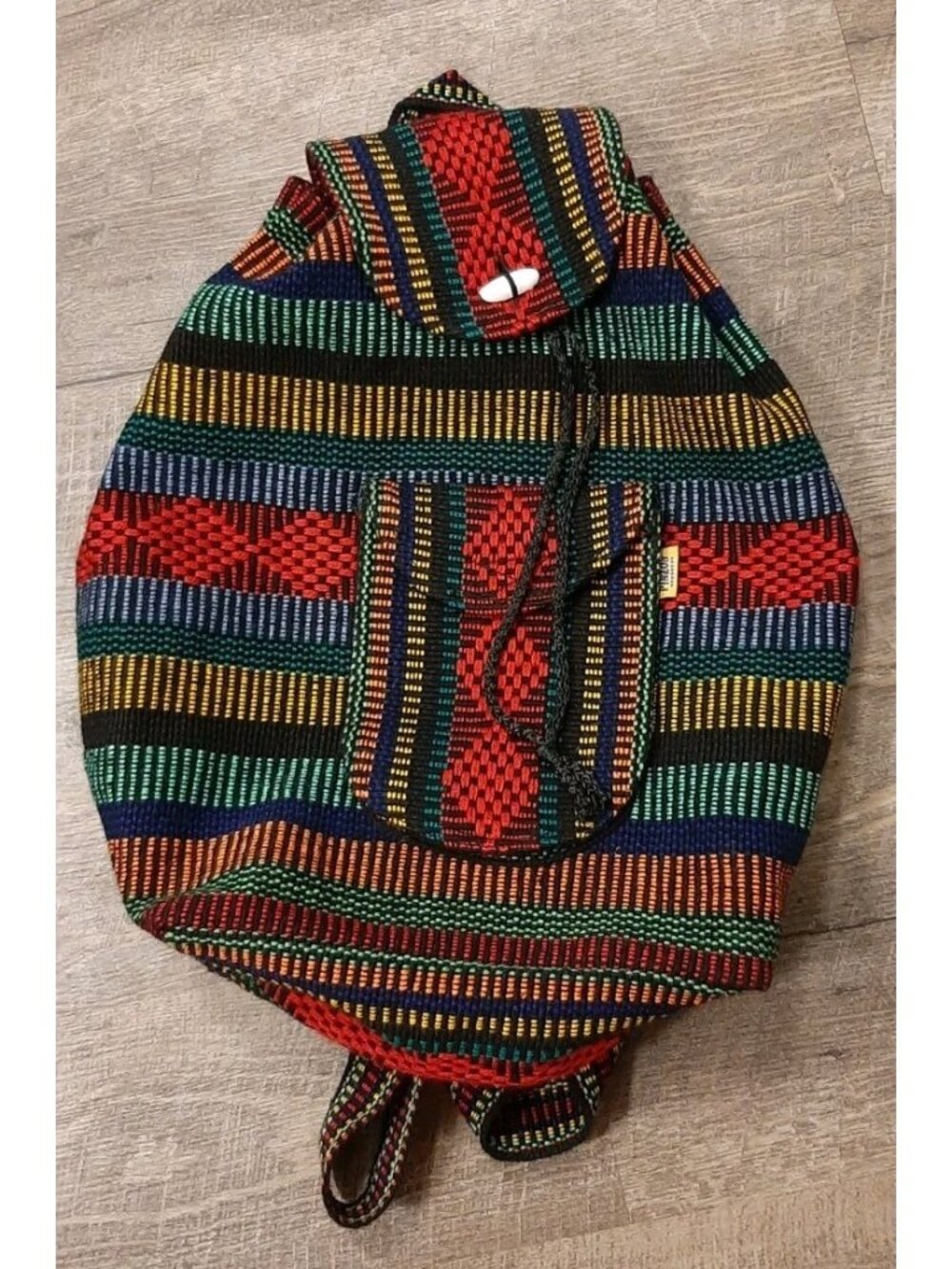 Pinzon Backpack Women Multicolor Cotton Boho Festival Aztec Hippie Beach Bag